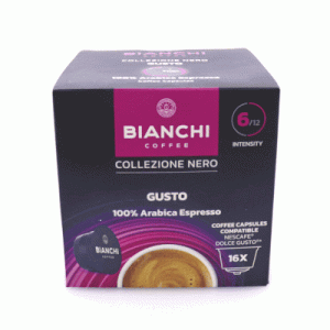 Bianchi Collezione Nero Gusto 100% Arabica Κάψουλες Καφέ 16 ΤΜΧ